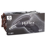AnsellPro Hyflex Foam Gloves, Dark Gray-black, Size 9, 12 Pairs freeshipping - TVN Wholesale