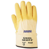 AnsellPro Golden Grab-it Ii Heavy-duty Work Gloves, Size 10, Latex-jersey, Yellow, 12 Pr freeshipping - TVN Wholesale