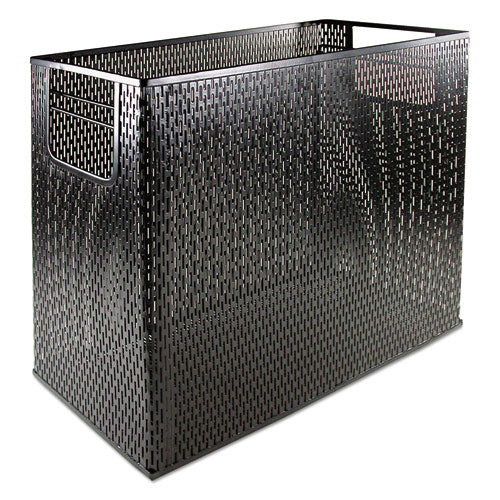 Artistic® Urban Collection Punched Metal Desktop File, 1 Section, Letter To Legal Size Files, 13" X 5.75" X 10.75", Black freeshipping - TVN Wholesale