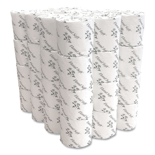 Floral Soft® Two-ply Standard Bathroom Tissue, Septic Safe, White, 400 Sheets-roll, 48 Rolls-carton freeshipping - TVN Wholesale