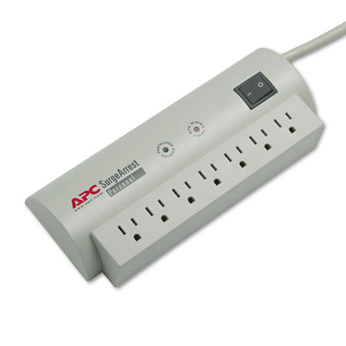 APC® Surgearrest Personal Power Surge Protector, 7 Outlets, 6 Ft Cord, 240 Joules freeshipping - TVN Wholesale