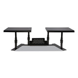 Allsop® Metal Art Ergotwin Dual Monitor Stand, 25.6 To 33.1 X 12.6 X 6.2 To 8.6, Black, Supports 20 Lb-shelf freeshipping - TVN Wholesale
