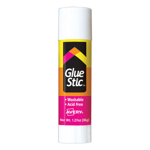 Avery® Permanent Glue Stic, 1.27 Oz, Applies White, Dries Clear freeshipping - TVN Wholesale