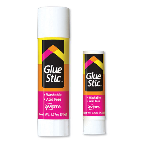 Avery® Permanent Glue Stic, 1.27 Oz, Applies Purple, Dries Clear freeshipping - TVN Wholesale