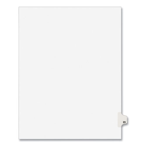 Avery® Preprinted Legal Exhibit Side Tab Index Dividers, Avery Style, 10-tab, 23, 11 X 8.5, White, 25-pack, (1023) freeshipping - TVN Wholesale