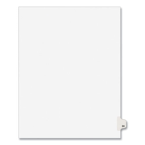 Avery® Preprinted Legal Exhibit Side Tab Index Dividers, Avery Style, 10-tab, 24, 11 X 8.5, White, 25-pack, (1024) freeshipping - TVN Wholesale