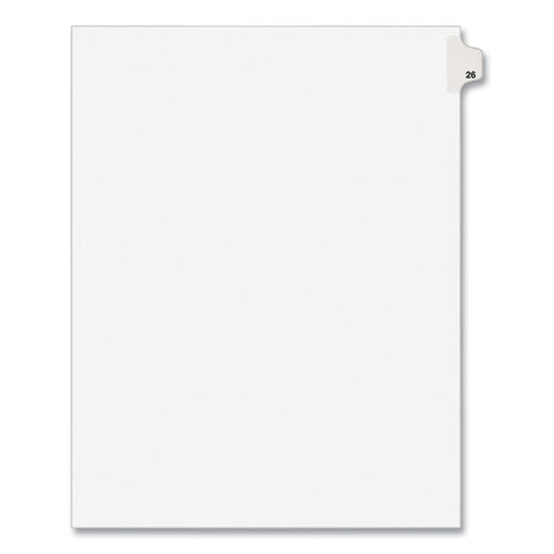 Avery® Preprinted Legal Exhibit Side Tab Index Dividers, Avery Style, 10-tab, 26, 11 X 8.5, White, 25-pack, (1026) freeshipping - TVN Wholesale
