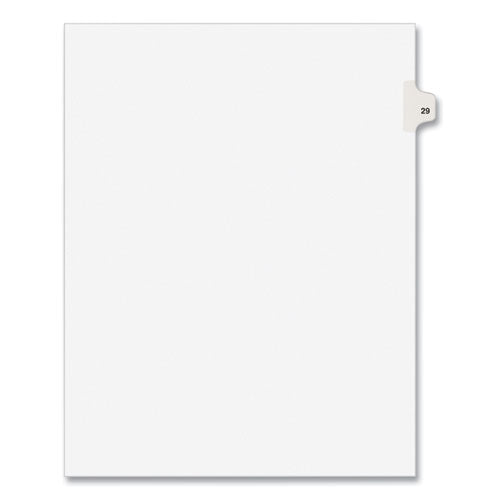 Avery® Preprinted Legal Exhibit Side Tab Index Dividers, Avery Style, 10-tab, 29, 11 X 8.5, White, 25-pack freeshipping - TVN Wholesale