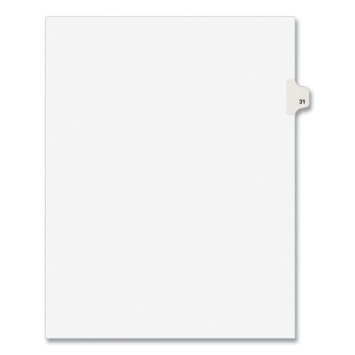 Avery® Preprinted Legal Exhibit Side Tab Index Dividers, Avery Style, 10-tab, 31, 11 X 8.5, White, 25-pack, (1031) freeshipping - TVN Wholesale