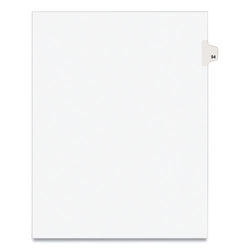 Avery® Preprinted Legal Exhibit Side Tab Index Dividers, Avery Style, 10-tab, 54, 11 X 8.5, White, 25-pack, (1054) freeshipping - TVN Wholesale