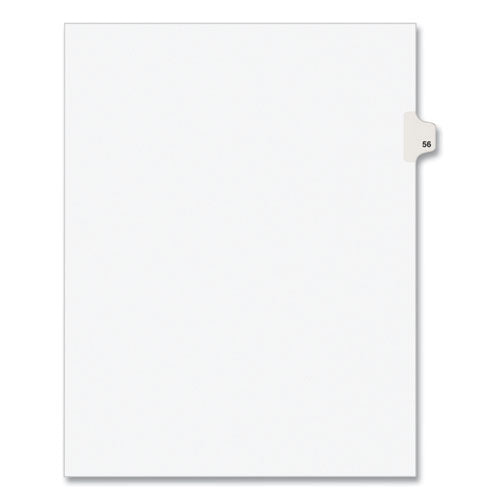 Avery® Preprinted Legal Exhibit Side Tab Index Dividers, Avery Style, 10-tab, 56, 11 X 8.5, White, 25-pack, (1056) freeshipping - TVN Wholesale