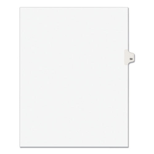 Avery® Preprinted Legal Exhibit Side Tab Index Dividers, Avery Style, 10-tab, 59, 11 X 8.5, White, 25-pack, (1059) freeshipping - TVN Wholesale
