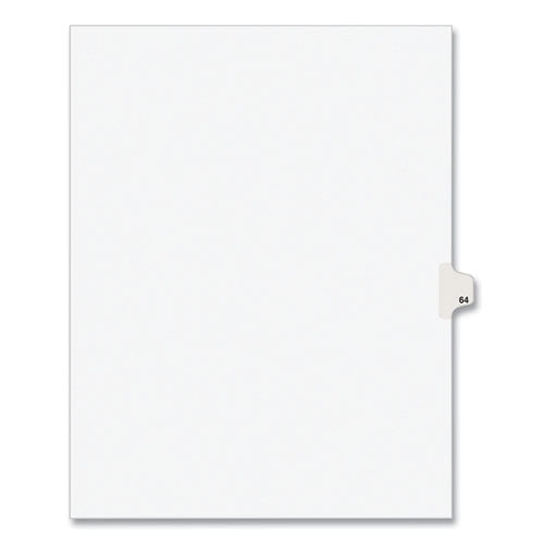 Avery® Preprinted Legal Exhibit Side Tab Index Dividers, Avery Style, 10-tab, 64, 11 X 8.5, White, 25-pack, (1064) freeshipping - TVN Wholesale