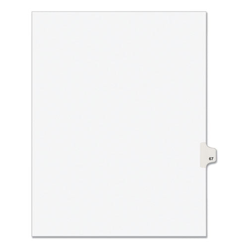 Avery® Preprinted Legal Exhibit Side Tab Index Dividers, Avery Style, 10-tab, 67, 11 X 8.5, White, 25-pack, (1067) freeshipping - TVN Wholesale