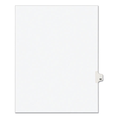 Avery® Preprinted Legal Exhibit Side Tab Index Dividers, Avery Style, 10-tab, 68, 11 X 8.5, White, 25-pack, (1068) freeshipping - TVN Wholesale