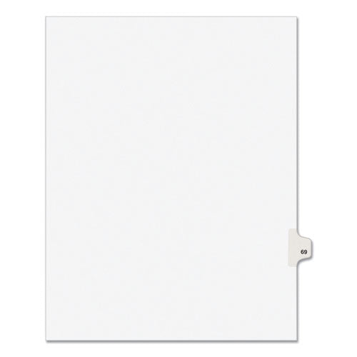 Avery® Preprinted Legal Exhibit Side Tab Index Dividers, Avery Style, 10-tab, 69, 11 X 8.5, White, 25-pack, (1069) freeshipping - TVN Wholesale