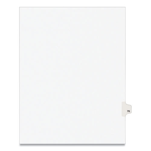 Avery® Preprinted Legal Exhibit Side Tab Index Dividers, Avery Style, 10-tab, 70, 11 X 8.5, White, 25-pack, (1070) freeshipping - TVN Wholesale