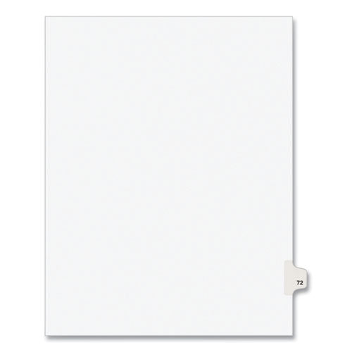 Avery® Preprinted Legal Exhibit Side Tab Index Dividers, Avery Style, 10-tab, 72, 11 X 8.5, White, 25-pack, (1072) freeshipping - TVN Wholesale