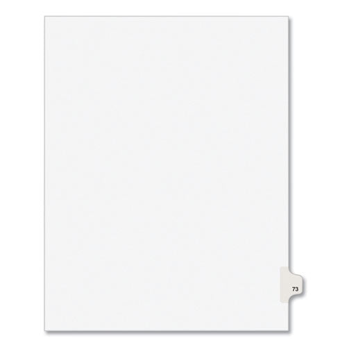 Avery® Preprinted Legal Exhibit Side Tab Index Dividers, Avery Style, 10-tab, 73, 11 X 8.5, White, 25-pack, (1073) freeshipping - TVN Wholesale