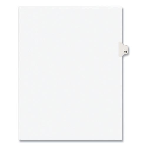 Avery® Preprinted Legal Exhibit Side Tab Index Dividers, Avery Style, 10-tab, 83, 11 X 8.5, White, 25-pack, (1083) freeshipping - TVN Wholesale