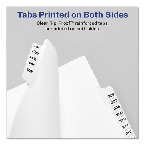 Avery® Preprinted Legal Exhibit Side Tab Index Dividers, Avery Style, 25-tab, 26 To 50, 11 X 8.5, White, 1 Set, (1331) freeshipping - TVN Wholesale