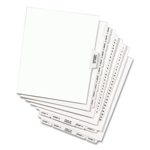 Avery® Preprinted Legal Exhibit Side Tab Index Dividers, Avery Style, 25-tab, 26 To 50, 11 X 8.5, White, 1 Set, (1331) freeshipping - TVN Wholesale