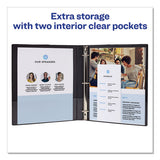 Avery® Economy Non-view Binder With Round Rings, 3 Rings, 0.5" Capacity, 11 X 8.5, Black, (3201) freeshipping - TVN Wholesale
