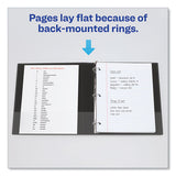 Avery® Economy Non-view Binder With Round Rings, 3 Rings, 0.5" Capacity, 11 X 8.5, Black, (3201) freeshipping - TVN Wholesale