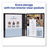 Avery® Economy Non-view Binder With Round Rings, 3 Rings, 1" Capacity, 11 X 8.5, Blue, (3300) freeshipping - TVN Wholesale