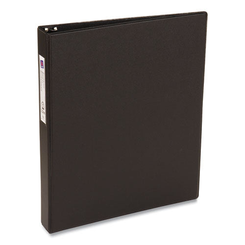 Avery® Economy Non-view Binder With Round Rings, 3 Rings, 1" Capacity, 11 X 8.5, Black, (4301) freeshipping - TVN Wholesale