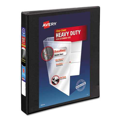 Avery® Heavy-duty Non Stick View Binder With Durahinge And Slant Rings, 3 Rings, 1" Capacity, 11 X 8.5, Black, (5300) freeshipping - TVN Wholesale
