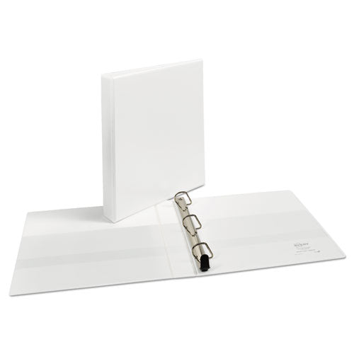 Avery® Heavy-duty Non Stick View Binder With Durahinge And Slant Rings, 3 Rings, 1" Capacity, 11 X 8.5, White, (5304) freeshipping - TVN Wholesale
