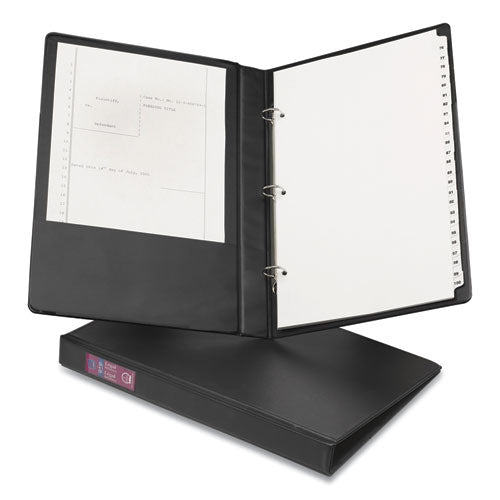 Avery® Legal Durable Non-view Binder With Round Rings, 3 Rings, 1" Capacity, 14 X 8.5, Black, (6400) freeshipping - TVN Wholesale