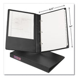 Avery® Legal Durable Non-view Binder With Round Rings, 3 Rings, 1" Capacity, 14 X 8.5, Black, (6400) freeshipping - TVN Wholesale