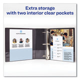 Avery® Legal Durable Non-view Binder With Round Rings, 3 Rings, 1" Capacity, 14 X 8.5, Black, (6400) freeshipping - TVN Wholesale