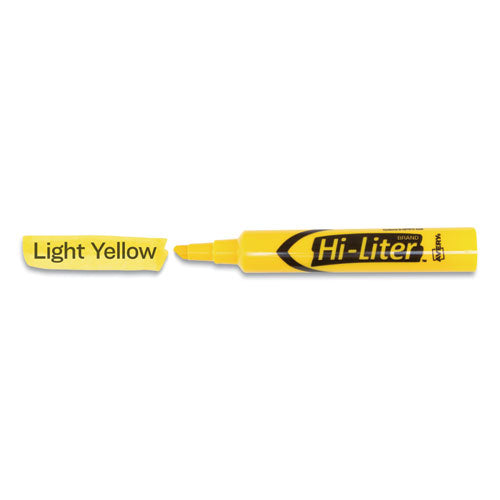 Avery® Hi-liter Desk-style Highlighters, Yellow Ink, Chisel Tip, Yellow-black Barrel, Dozen freeshipping - TVN Wholesale