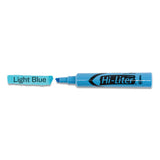 Avery® Hi-liter Desk-style Highlighters, Light Blue Ink, Chisel Tip, Light Blue-black Barrel, Dozen freeshipping - TVN Wholesale