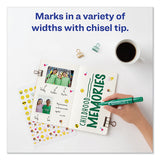 Avery® Marks A Lot Regular Desk-style Permanent Marker, Broad Chisel Tip, Green, Dozen (7885) freeshipping - TVN Wholesale