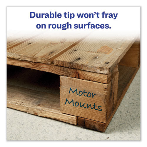 Avery® Marks A Lot Regular Desk-style Permanent Marker, Broad Chisel Tip, Green, Dozen (7885) freeshipping - TVN Wholesale