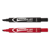 Avery® Marks A Lot Regular Desk-style Permanent Marker, Broad Chisel Tip, Black, Dozen (7888) freeshipping - TVN Wholesale