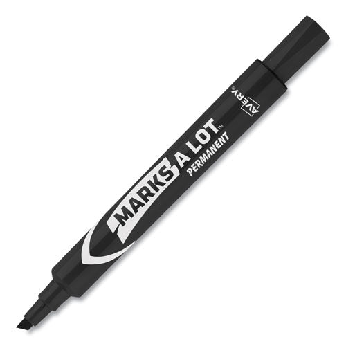 Avery® Marks A Lot Large Desk-style Permanent Marker, Broad Chisel Tip, Brown, Dozen (8881) freeshipping - TVN Wholesale