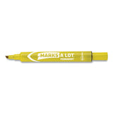 Avery® Marks A Lot Large Desk-style Permanent Marker, Broad Chisel Tip, Yellow, Dozen (8882) freeshipping - TVN Wholesale