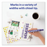 Avery® Marks A Lot Large Desk-style Permanent Marker, Broad Chisel Tip, Purple, Dozen (8884) freeshipping - TVN Wholesale