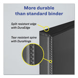 Avery® Durable View Binder With Durahinge And Ezd Rings, 3 Rings, 1" Capacity, 11 X 8.5, Black, (9300) freeshipping - TVN Wholesale