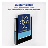 Avery® Durable View Binder With Durahinge And Ezd Rings, 3 Rings, 1" Capacity, 11 X 8.5, Black, (9300) freeshipping - TVN Wholesale