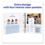 Avery® Durable View Binder With Durahinge And Ezd Rings, 3 Rings, 1" Capacity, 11 X 8.5, Black, (9300) freeshipping - TVN Wholesale