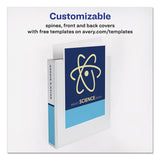 Avery® Durable View Binder With Durahinge And Ezd Rings, 3 Rings, 1.5" Capacity, 11 X 8.5, White, (9401) freeshipping - TVN Wholesale