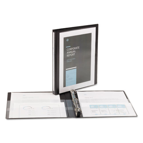 Avery® Durable View Binder With Durahinge And Ezd Rings, 3 Rings, 4" Capacity, 11 X 8.5, Black, (9800) freeshipping - TVN Wholesale