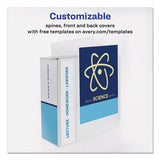 Avery® Durable View Binder With Durahinge And Ezd Rings, 3 Rings, 5" Capacity, 11 X 8.5, Black, (9900) freeshipping - TVN Wholesale