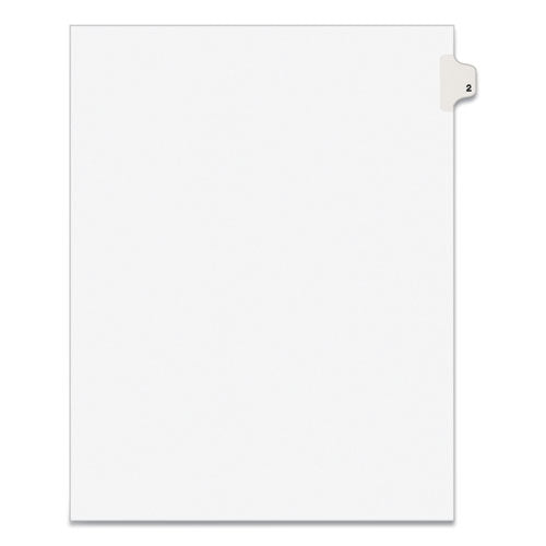 Avery® Preprinted Legal Exhibit Side Tab Index Dividers, Avery Style, 10-tab, 2, 11 X 8.5, White, 25-pack freeshipping - TVN Wholesale